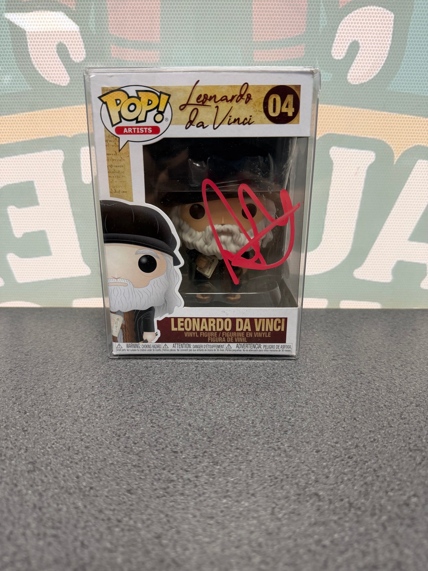 Aidan Turner Signed Leonardo da Vinci Funko Pop! #04 – ACOA