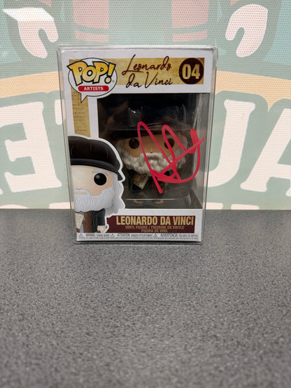 Aidan Turner Signed Leonardo da Vinci Funko Pop! #04 – ACOA