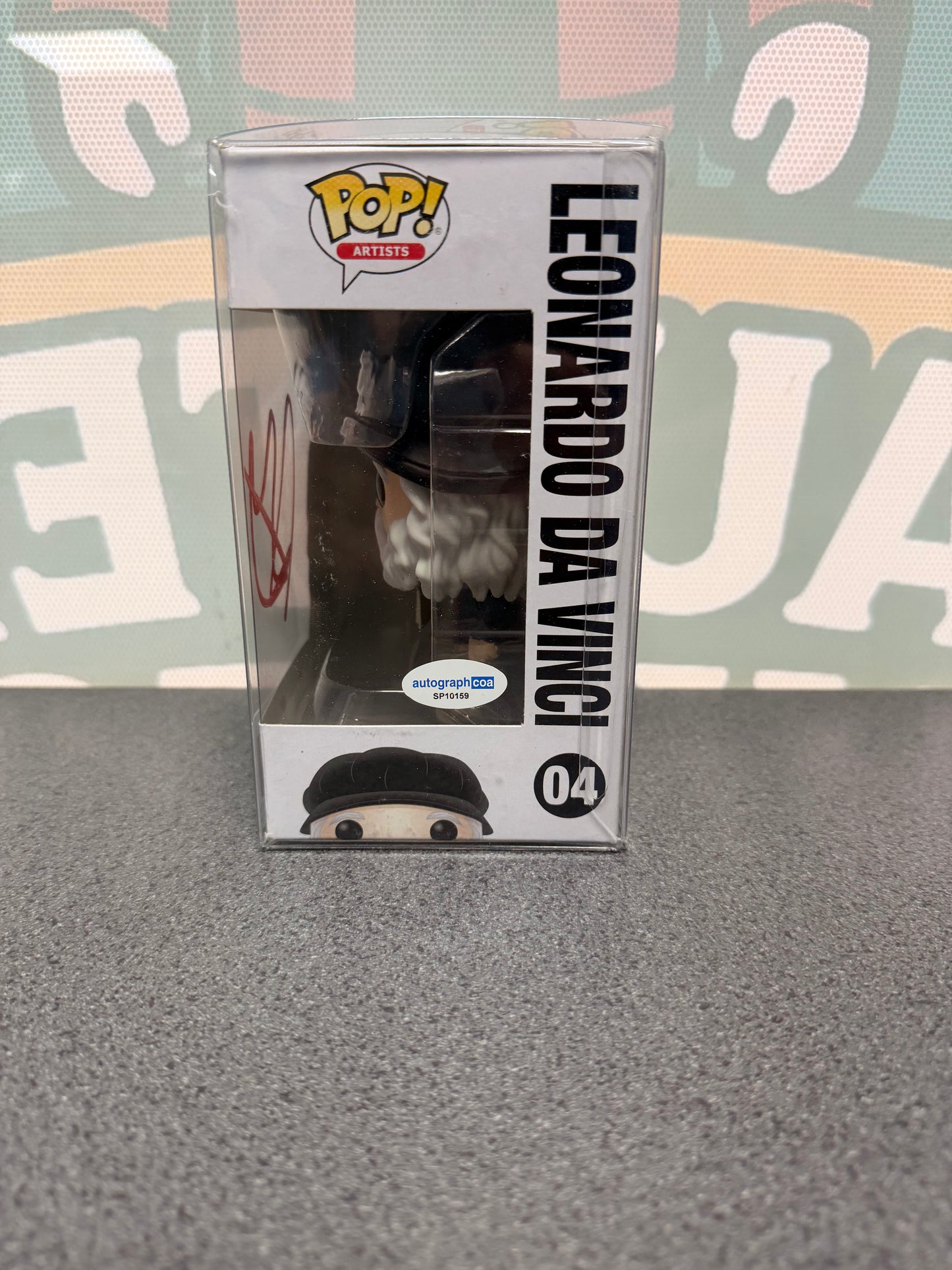 Aidan Turner Signed Leonardo da Vinci Funko Pop! #04 – ACOA