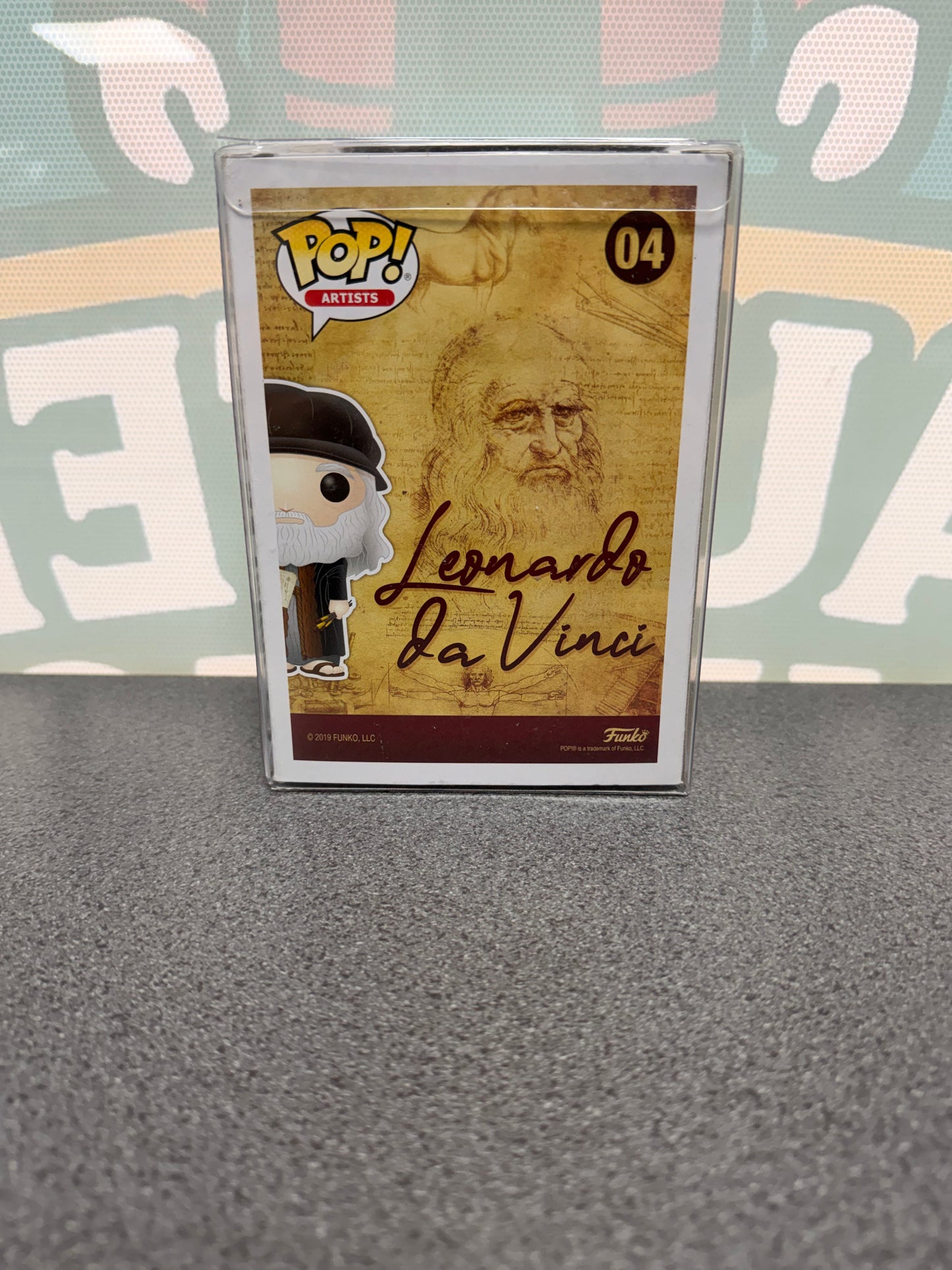 Aidan Turner Signed Leonardo da Vinci Funko Pop! #04 – ACOA