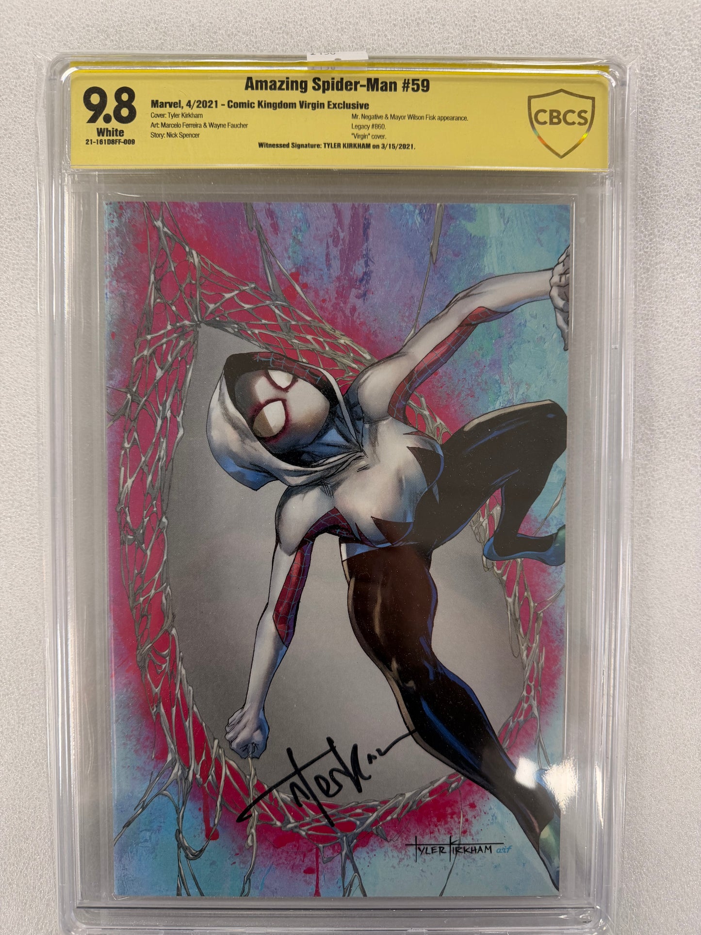 Amazing Spider-Man #59 CBCS 9.8 – Tyler Kirkham Signed Virgin Variant