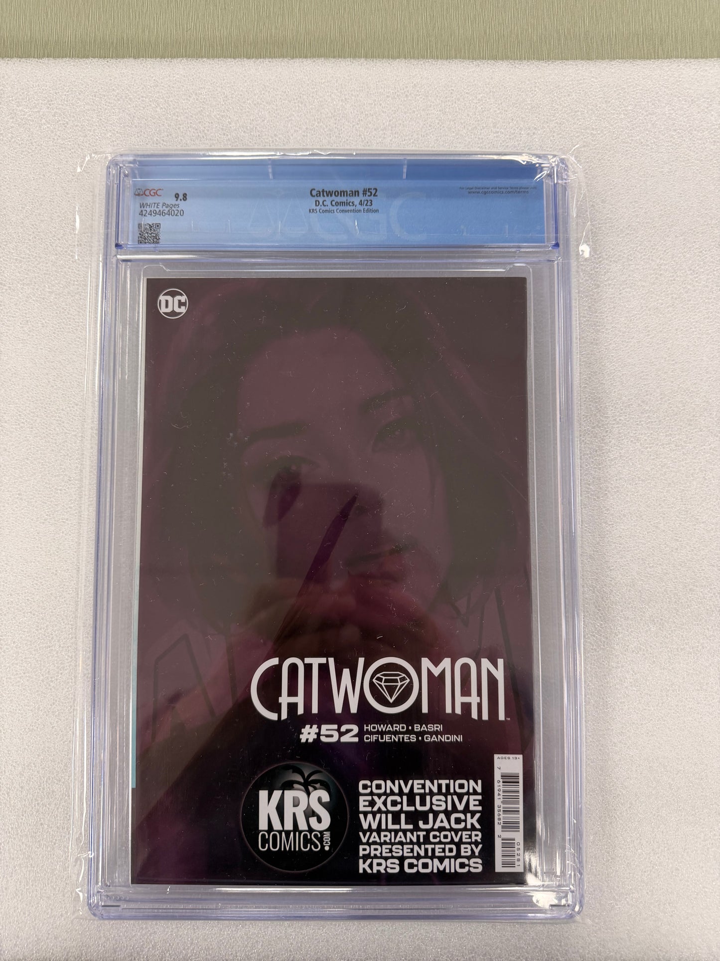 Catwoman #52 CGC 9.8 – Will Jack KRS Comics Convention Variant