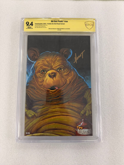 All Out Pooh? CBCS 9.4 – Marat Mychaels Signed Poohba the Hutt – Limited 25, 12/25