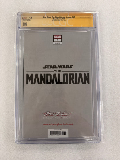 The Mandalorian Season 2 #3 CGC SS 9.8 – Mike Mayhew Signed & Sketched Virgin