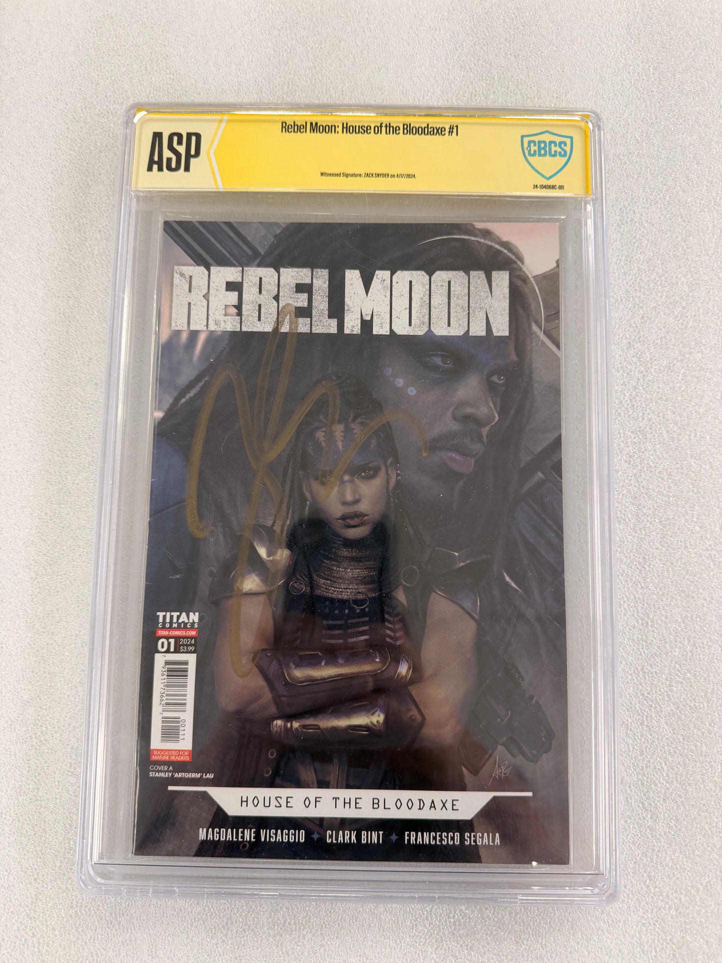 Zack Snyder Signed Rebel Moon: House of the Bloodaxe #1 – CBCS ASP Slab