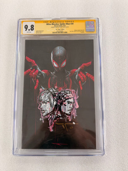 Miles Morales: Spider-Man #39 CGC SS 9.8 – Ivan Tao Signed & Double-Face Sketch