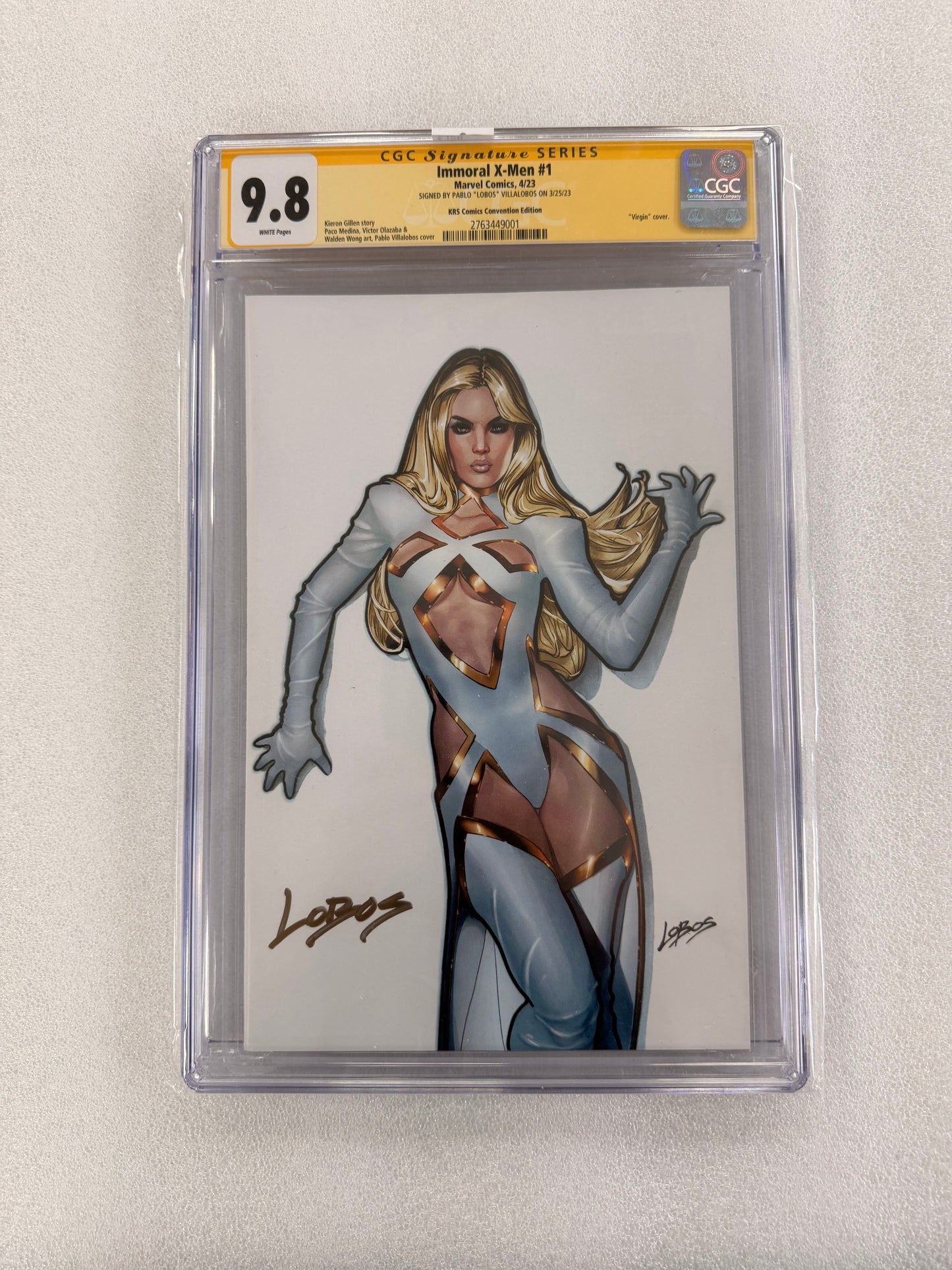 Immoral X-Men #1 CGC SS 9.8 – Pablo Villalobos Signed KRS Convention Virgin
