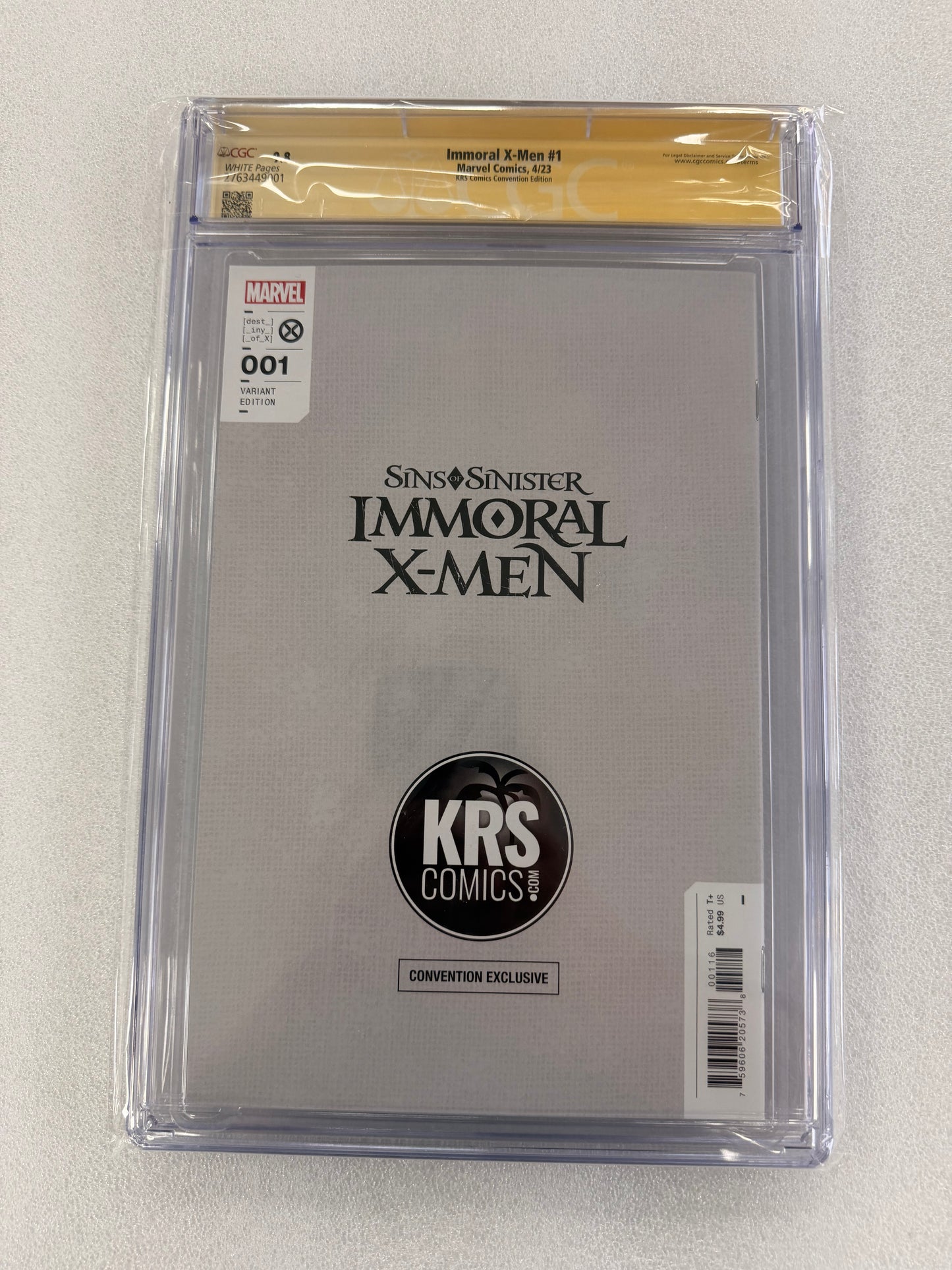 Immoral X-Men #1 CGC SS 9.8 – Pablo Villalobos Signed KRS Convention Virgin