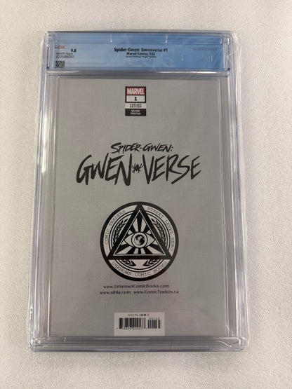 Spider-Gwen: Gwenverse #1 CGC 9.8 – Greg Land Virgin Variant – Second Printing
