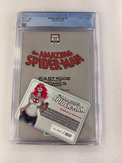 Amazing Spider-Man #23 CGC 9.8 – Ivan Tao Virgin Variant – Limited 800, 645/800
