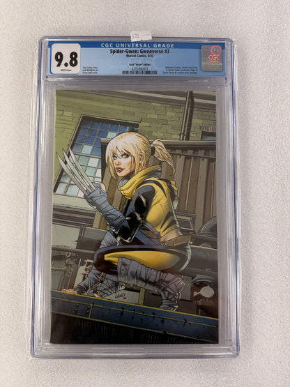 Spider-Gwen: Gwenverse #3 CGC 9.8 – Greg Land Virgin Variant