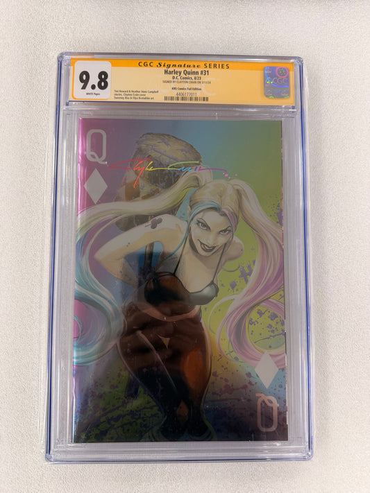 Harley Quinn #31 CGC SS 9.8 – Clayton Crain Rainbow Signed KRS Foil Variant