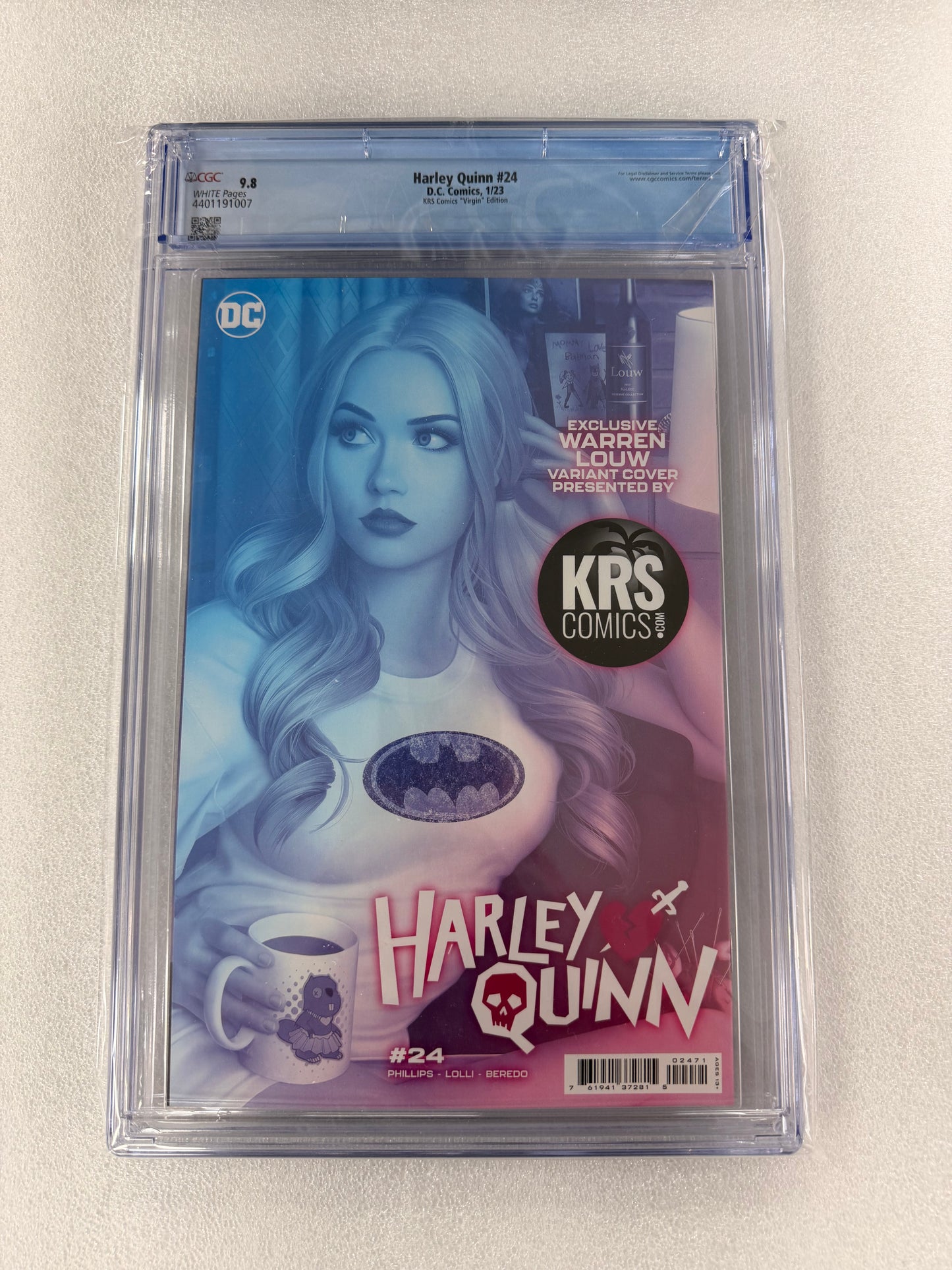 Harley Quinn #24 CGC 9.8 – Warren Louw Virgin Variant – Limited 1,000 Copies