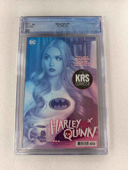Harley Quinn #24 CGC 9.8 – Warren Louw Virgin Variant – Limited 1,000 Copies