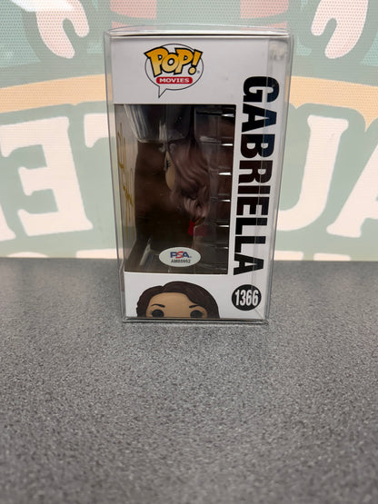 Vanessa Hudgens signed Gabriella Funko Pop #1366 – side window with PSA AM85952