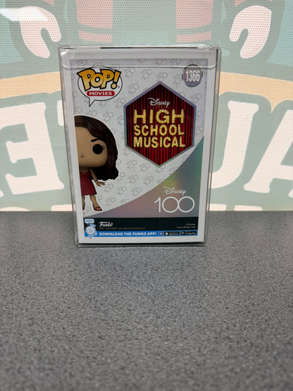 Vanessa Hudgens signed Gabriella Funko Pop #1366 – rear of box