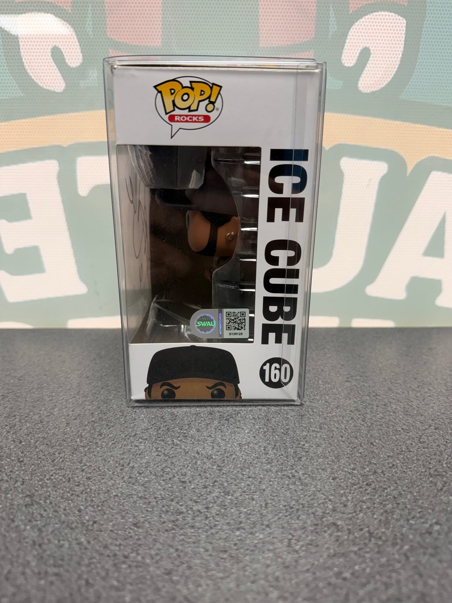 Ice Cube signed Funko Pop #160 – side window with SWAU S139125