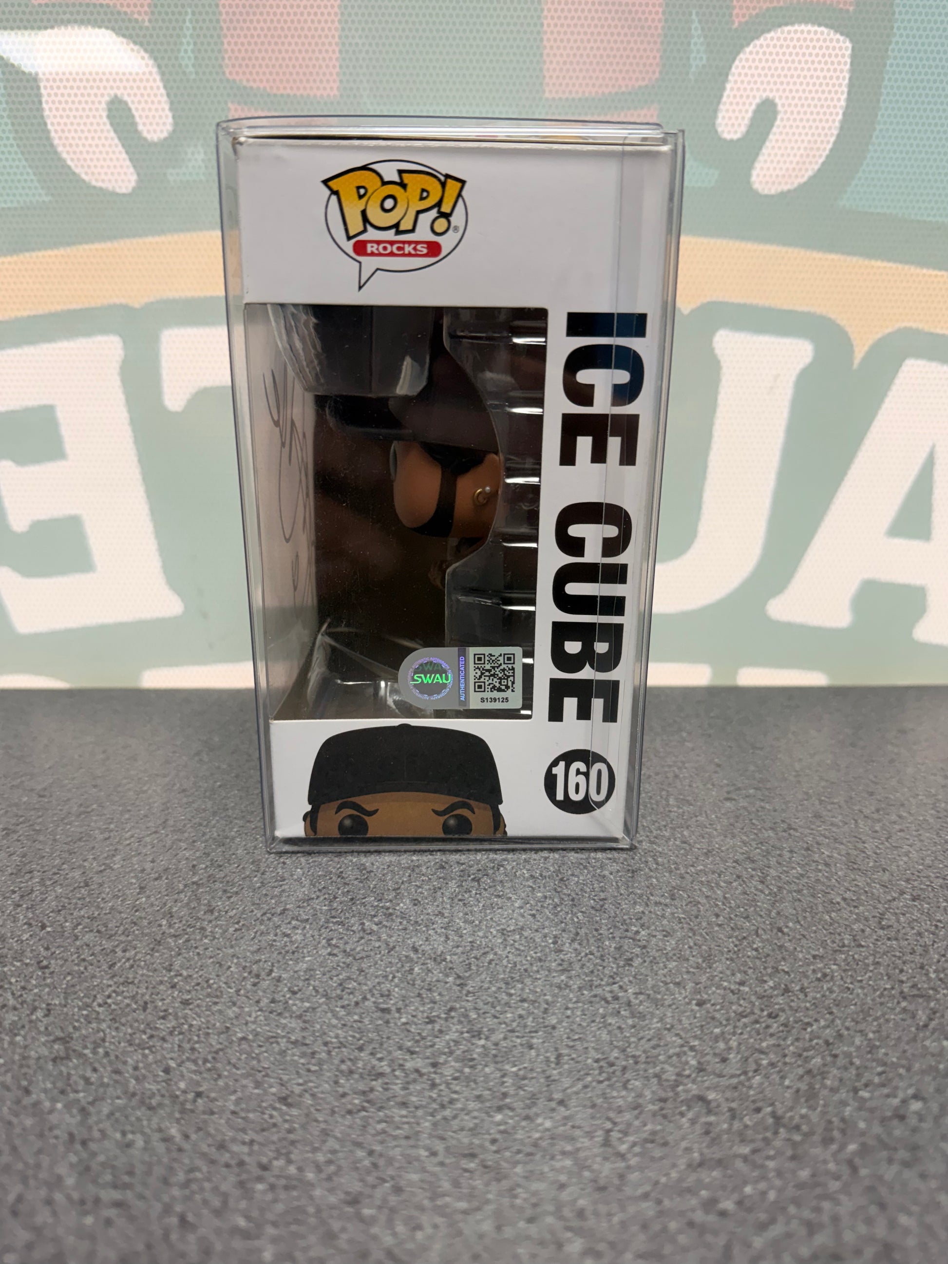 Ice Cube signed Funko Pop #160 – side window with SWAU S139125