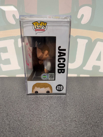 Mark Pellegrino signed Jacob Funko Pop #419 from Lost – window side with SWAU S207492 label