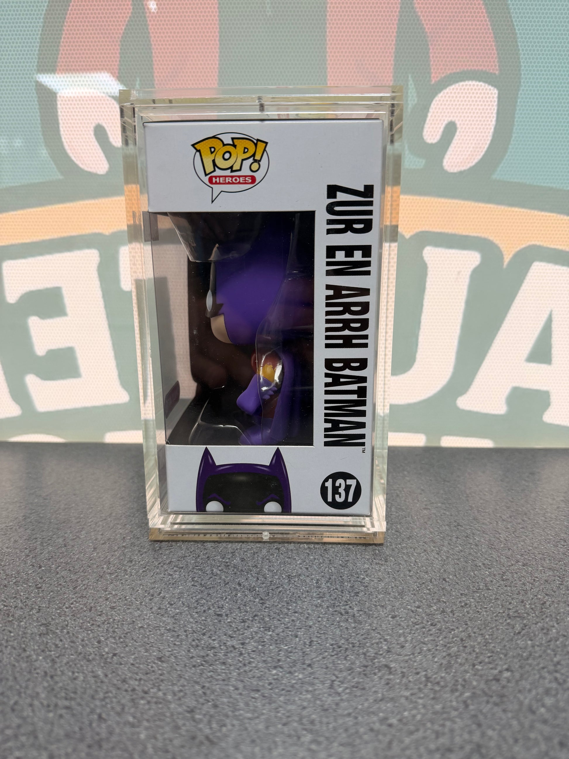 Zur En Arrh Batman Funko Pop! #137 – Target Exclusive – window side of box