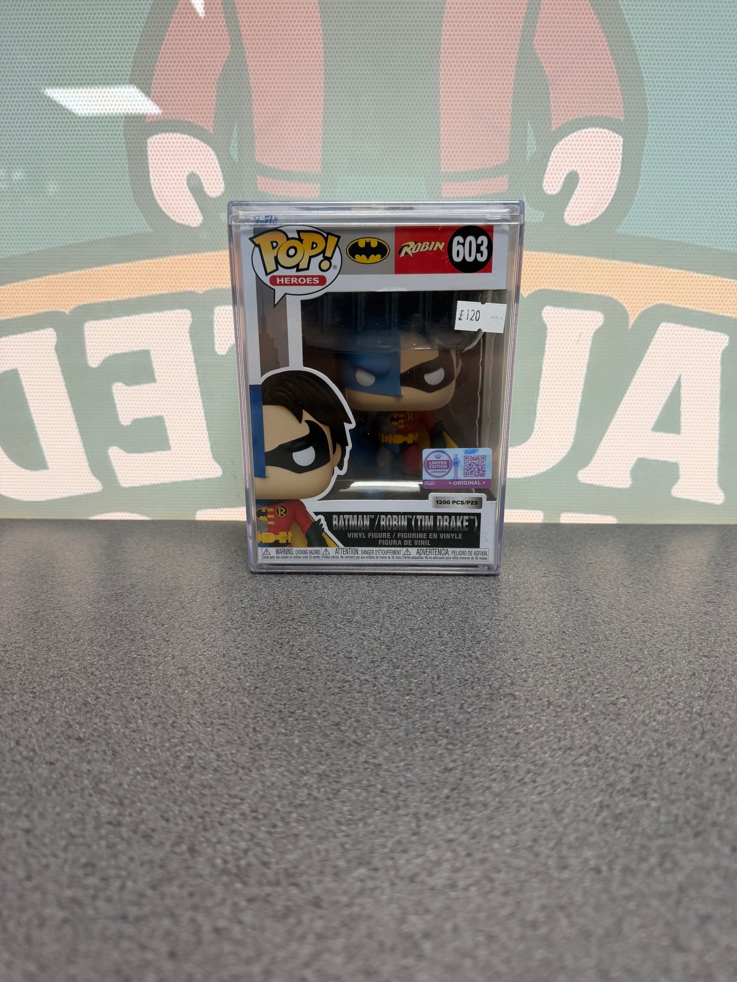Batman / Robin (Tim Drake) Funko Pop! #603 – Limited Edition – 1,200 Pieces – front of box