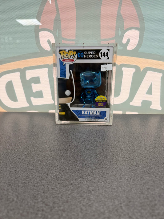 Batman (Blue Chrome) Funko Pop! #144 – Toy Tokyo San Diego 2017 – front of box