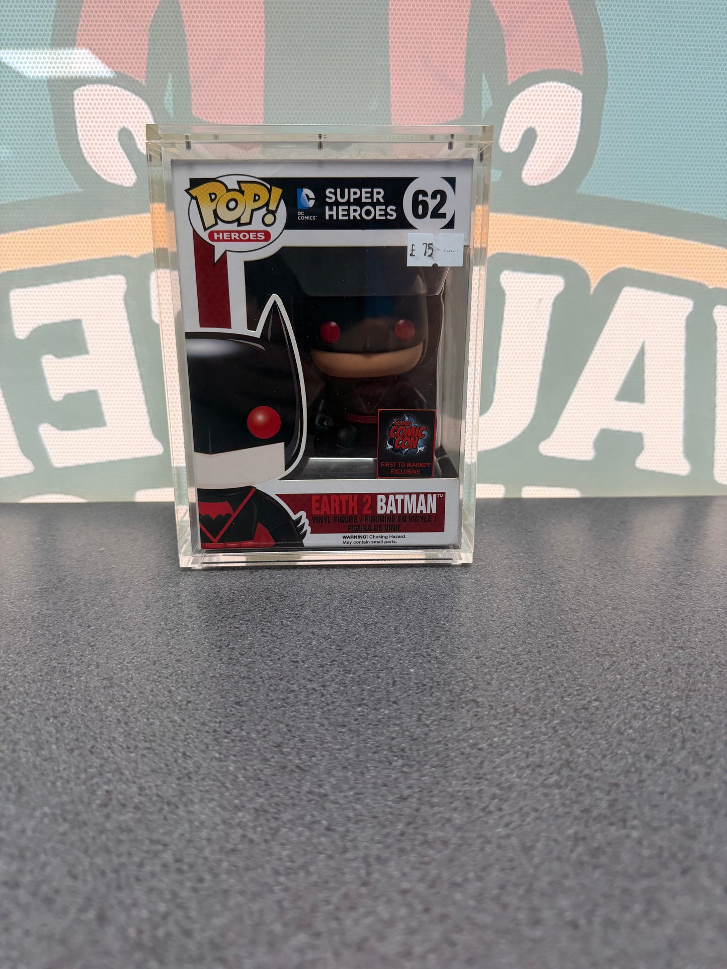 Earth 2 Batman Funko Pop! #62 – NYCC First to Market – front of box