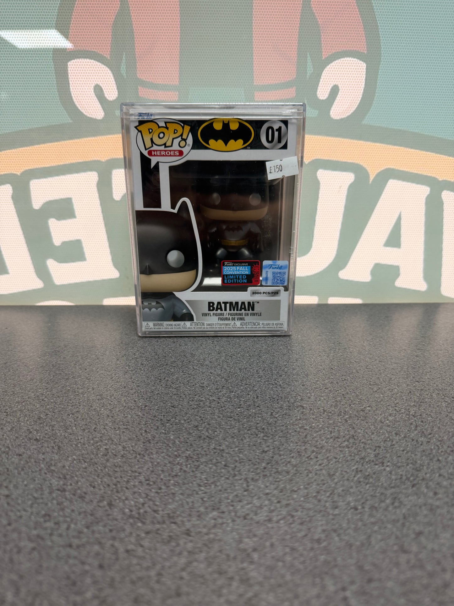 Batman Funko Pop! #01 – 2025 Fall Convention – 2,000 Pieces – front of box