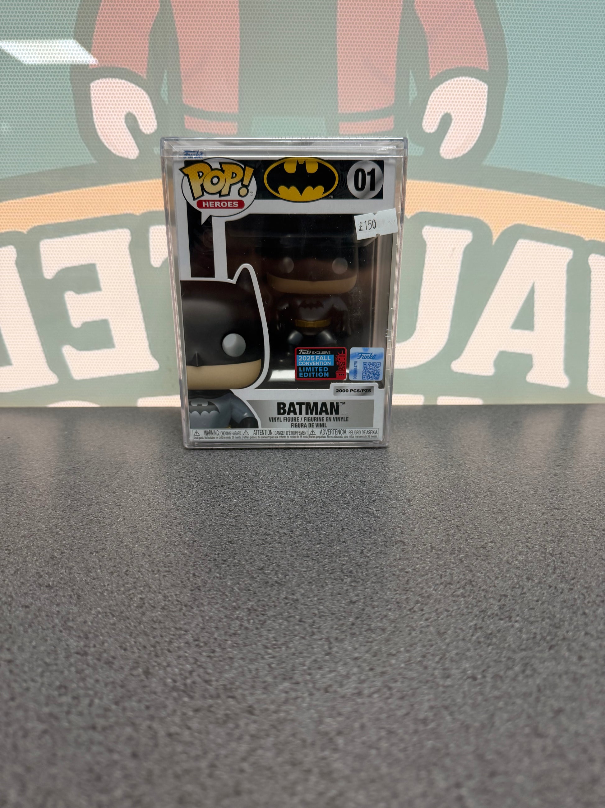 Batman Funko Pop! #01 – 2025 Fall Convention – 2,000 Pieces – front of box
