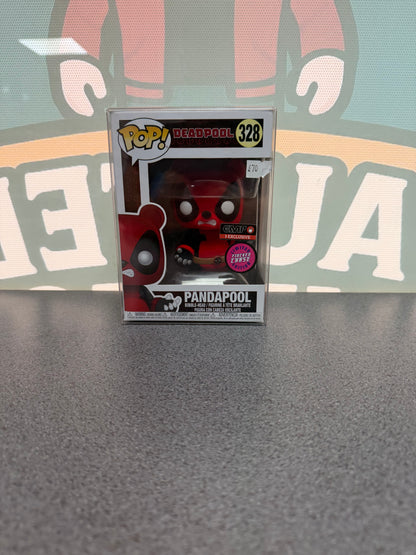 Pandapool Funko Pop! #328 – Flocked Chase – EMP Exclusive – front of box