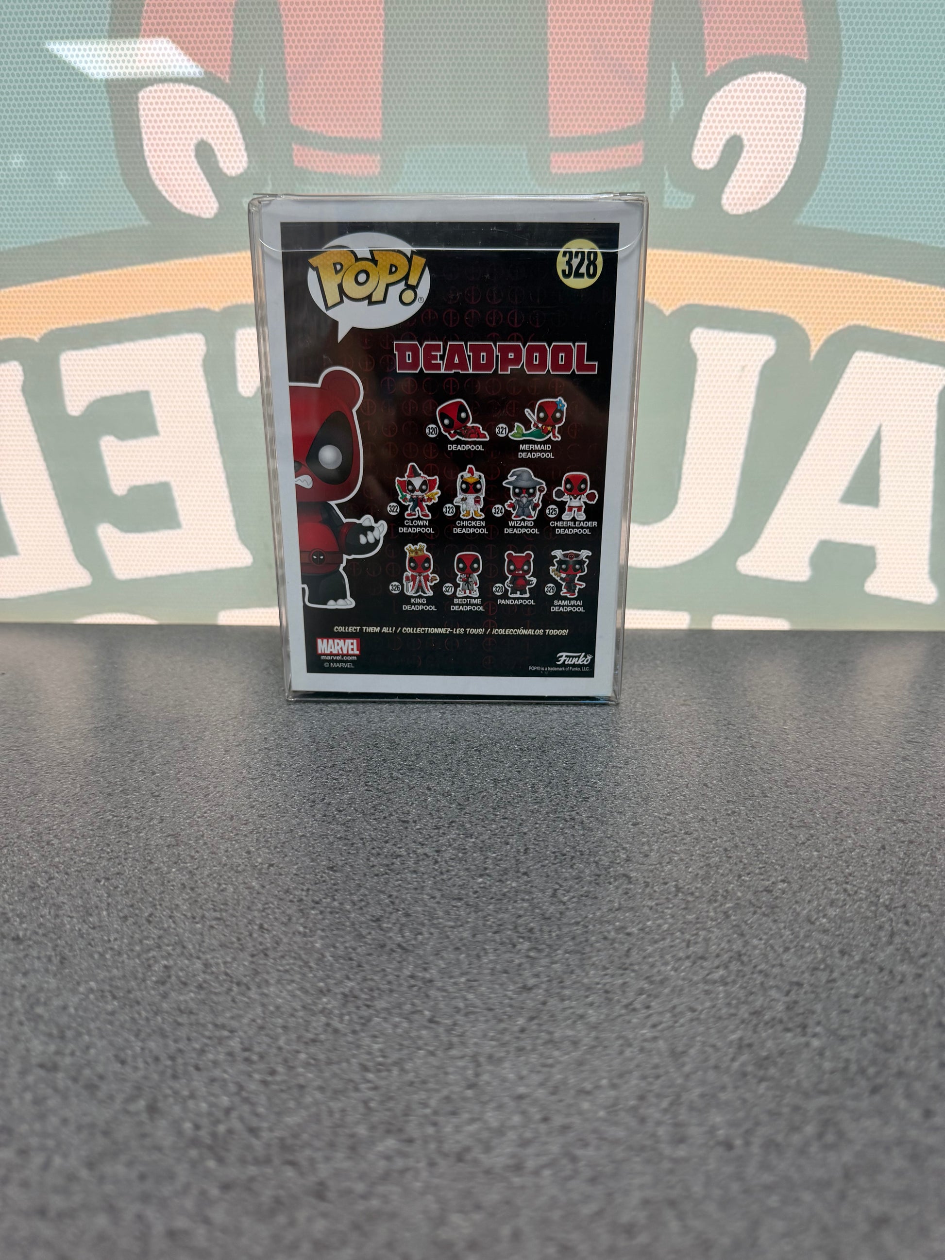 Pandapool Funko Pop! #328 – Flocked Chase – EMP Exclusive – back of box