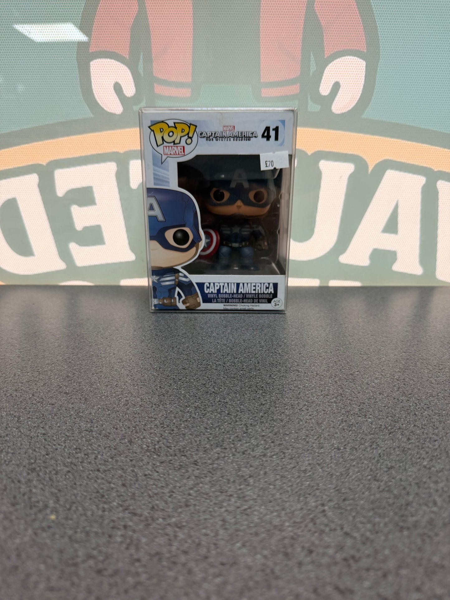 Captain America Funko Pop! #41 – front of box