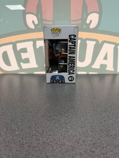 Captain America Funko Pop! #41 – window side of box