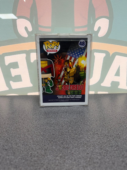 Judge Dredd Funko Pop! #48 – back of box