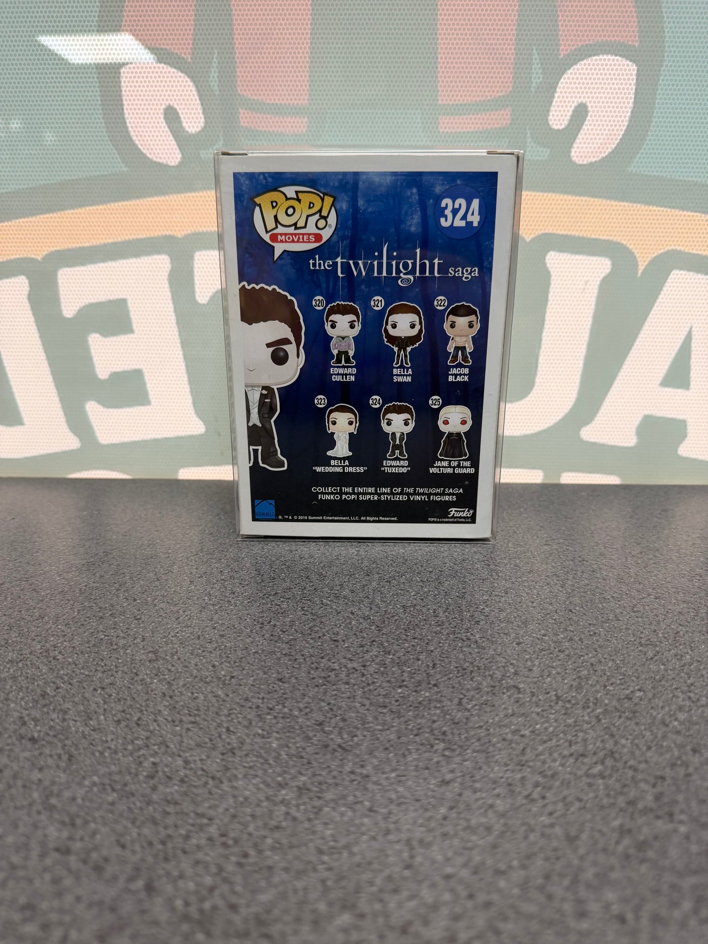 Edward Cullen (Tuxedo) Funko Pop! #324 – back of box