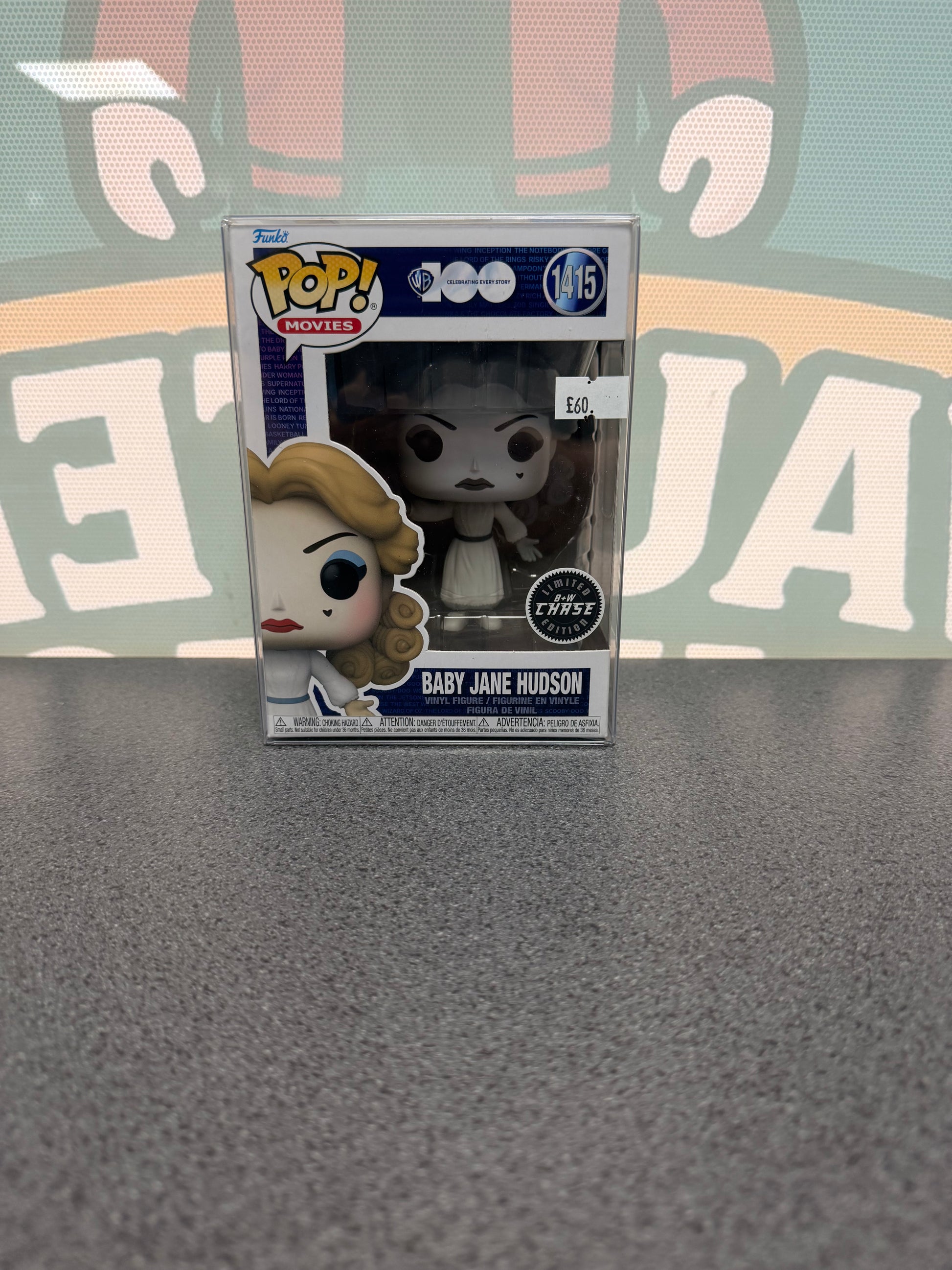 Baby Jane Hudson Funko Pop! #1415 – Black & White Chase – front of box