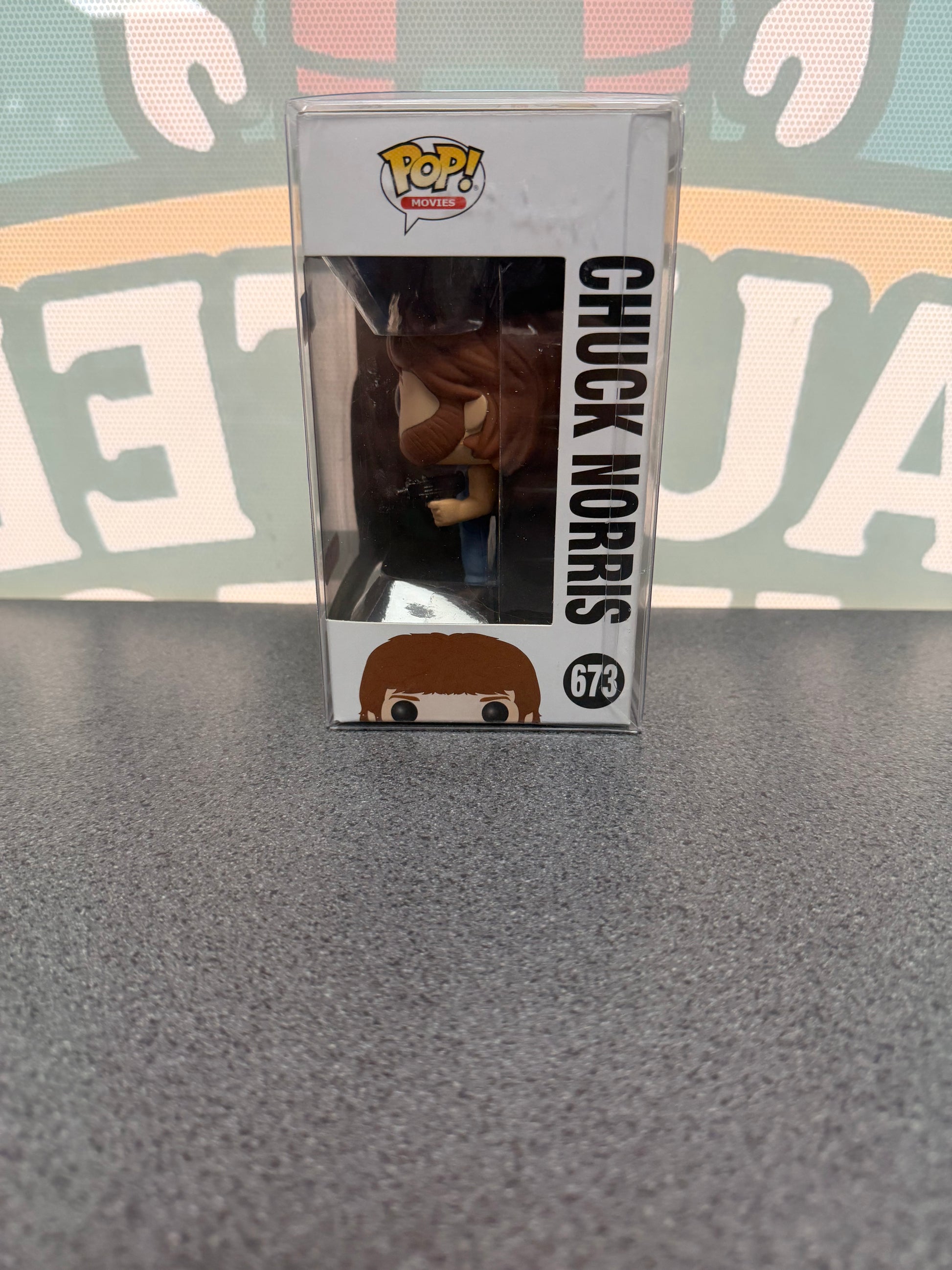 Chuck Norris Funko Pop! #673 – Target Exclusive – window side of box