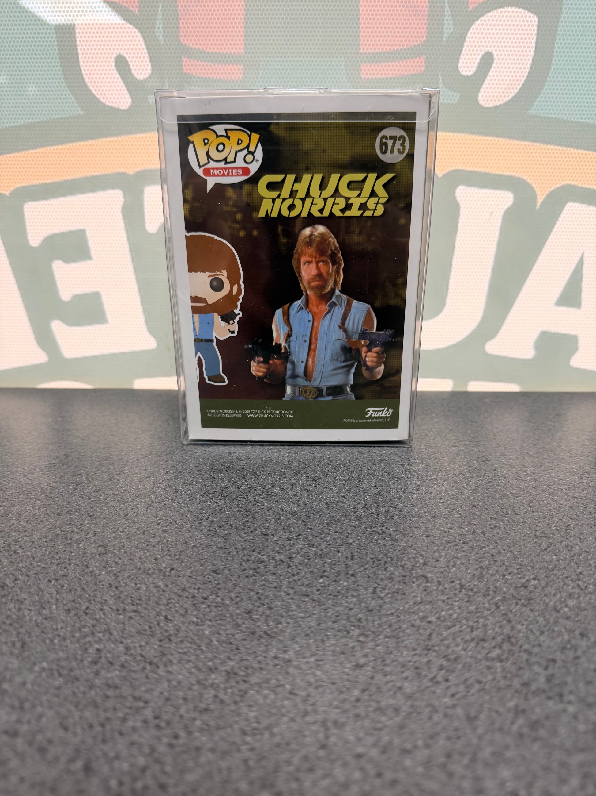 Chuck Norris Funko Pop! #673 – Target Exclusive – back of box