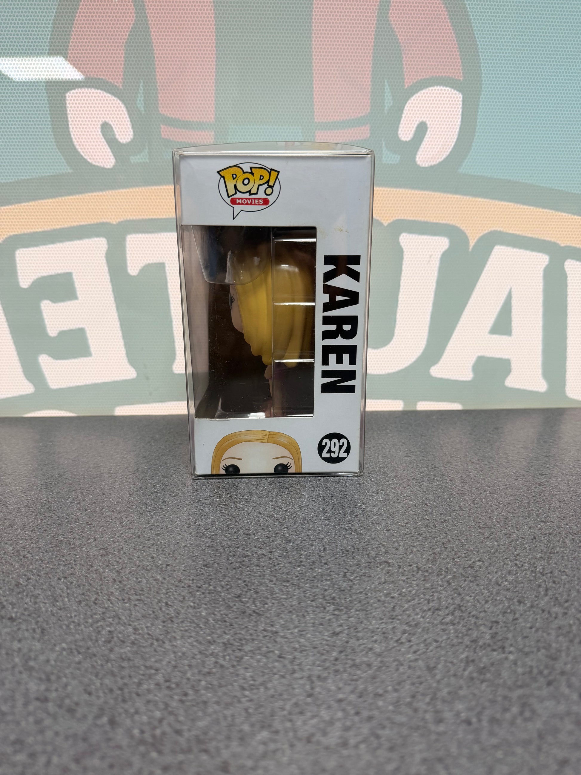 Karen Funko Pop! #292 – window side of box