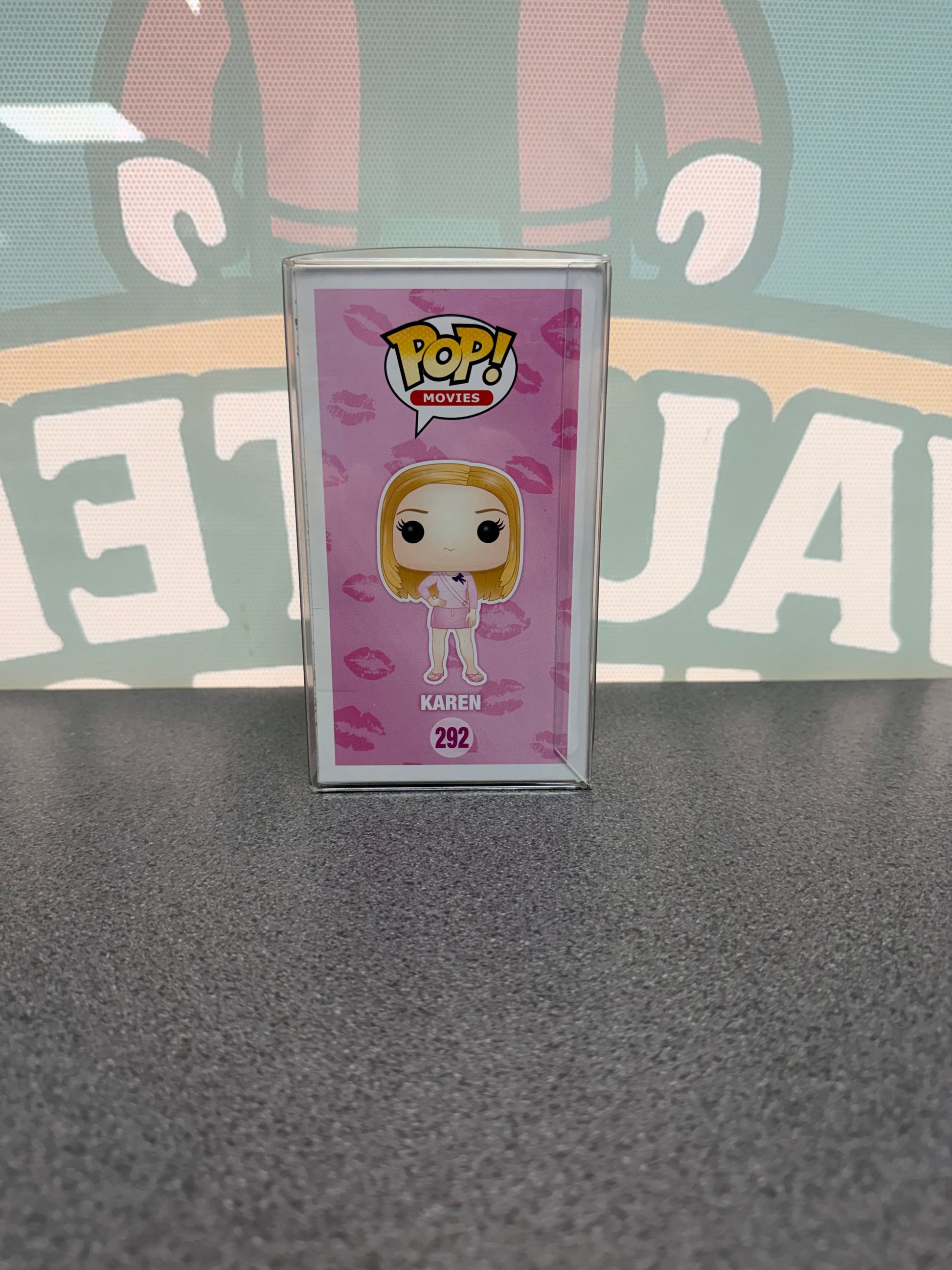 Karen Funko Pop! #292 – illustrated side of box