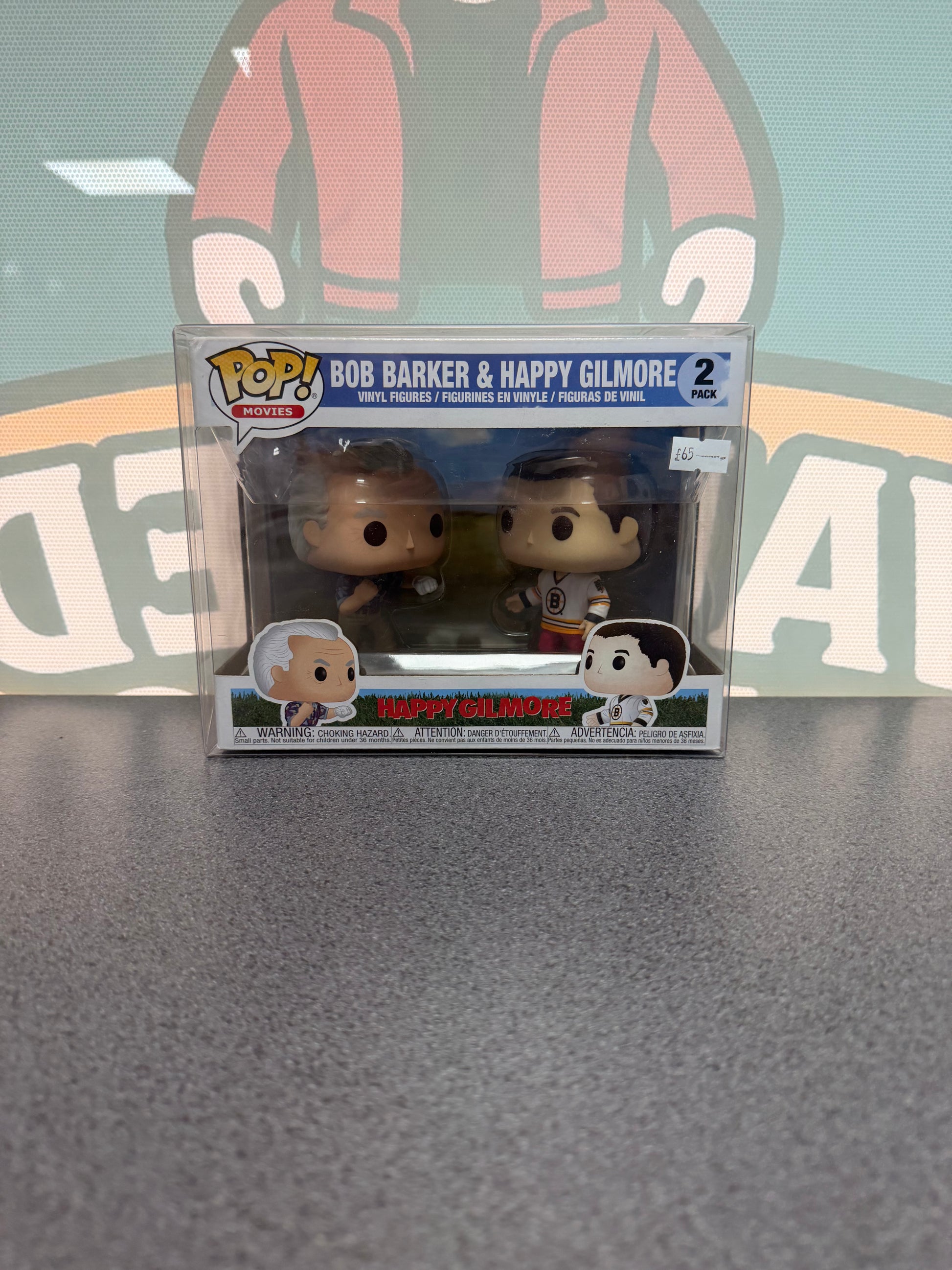 Bob Barker & Happy Gilmore Funko Pop! – 2-Pack – front of box