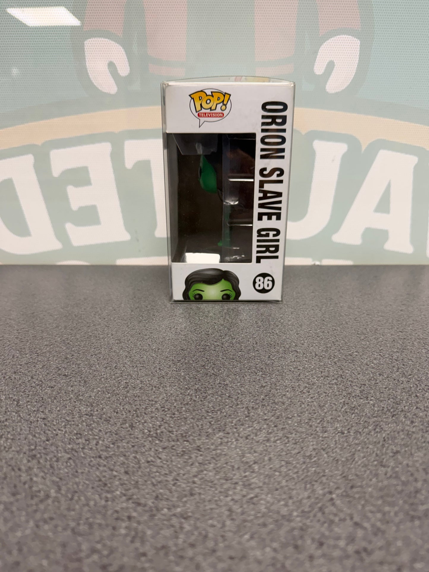Orion Slave Girl Funko Pop! #86 – window side of box