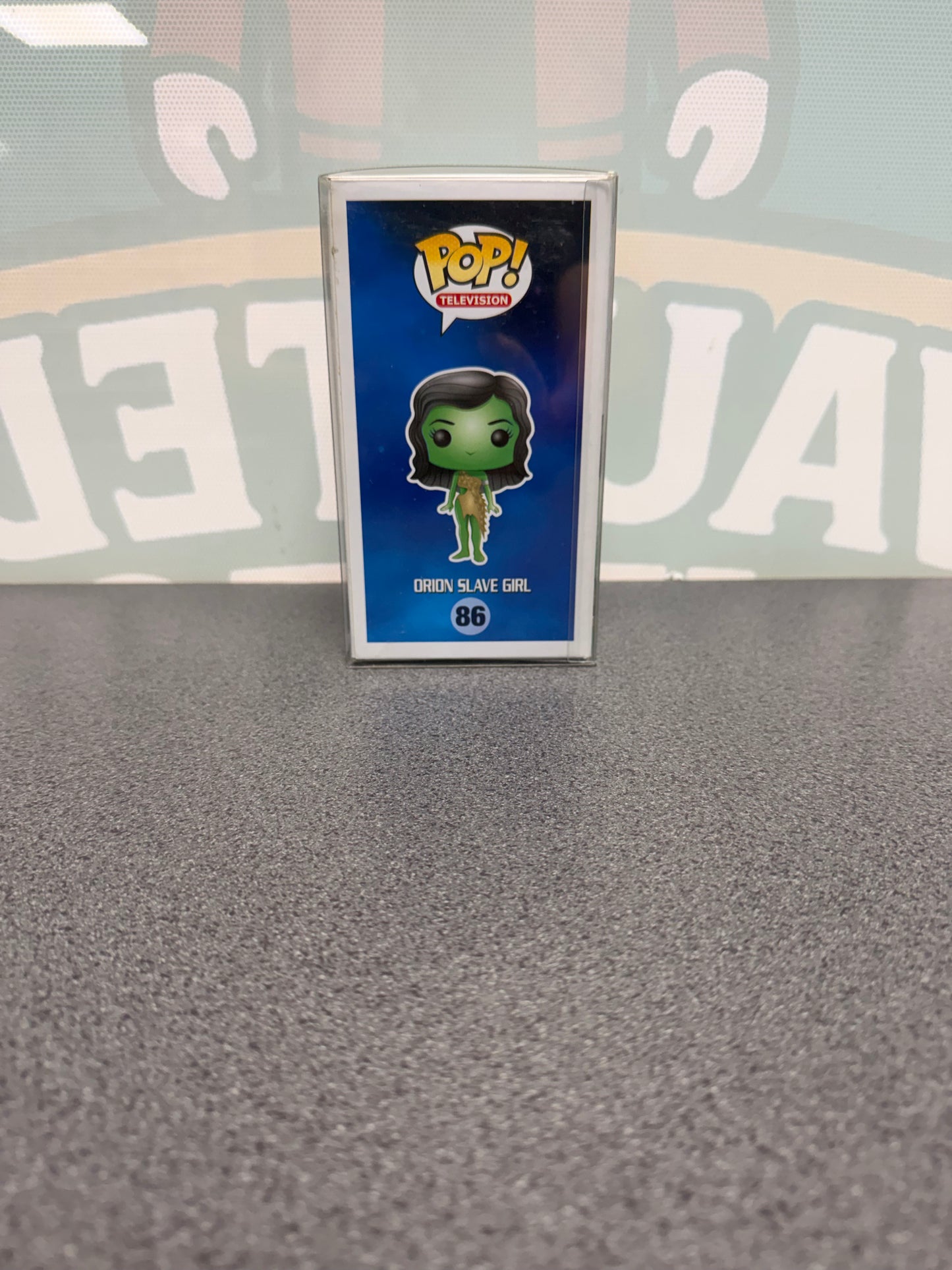 Orion Slave Girl Funko Pop! #86 – illustrated side of box