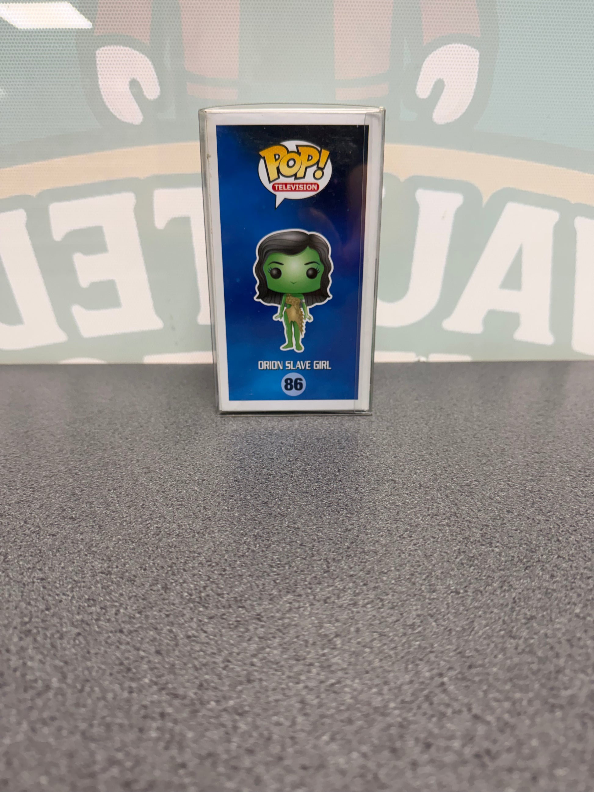 Orion Slave Girl Funko Pop! #86 – illustrated side of box
