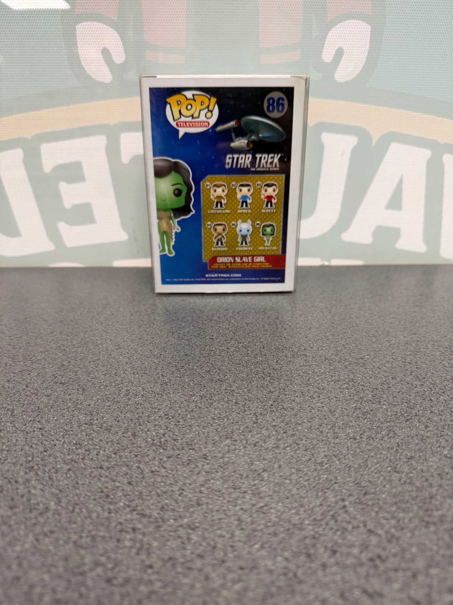 Orion Slave Girl Funko Pop! #86 – back of box