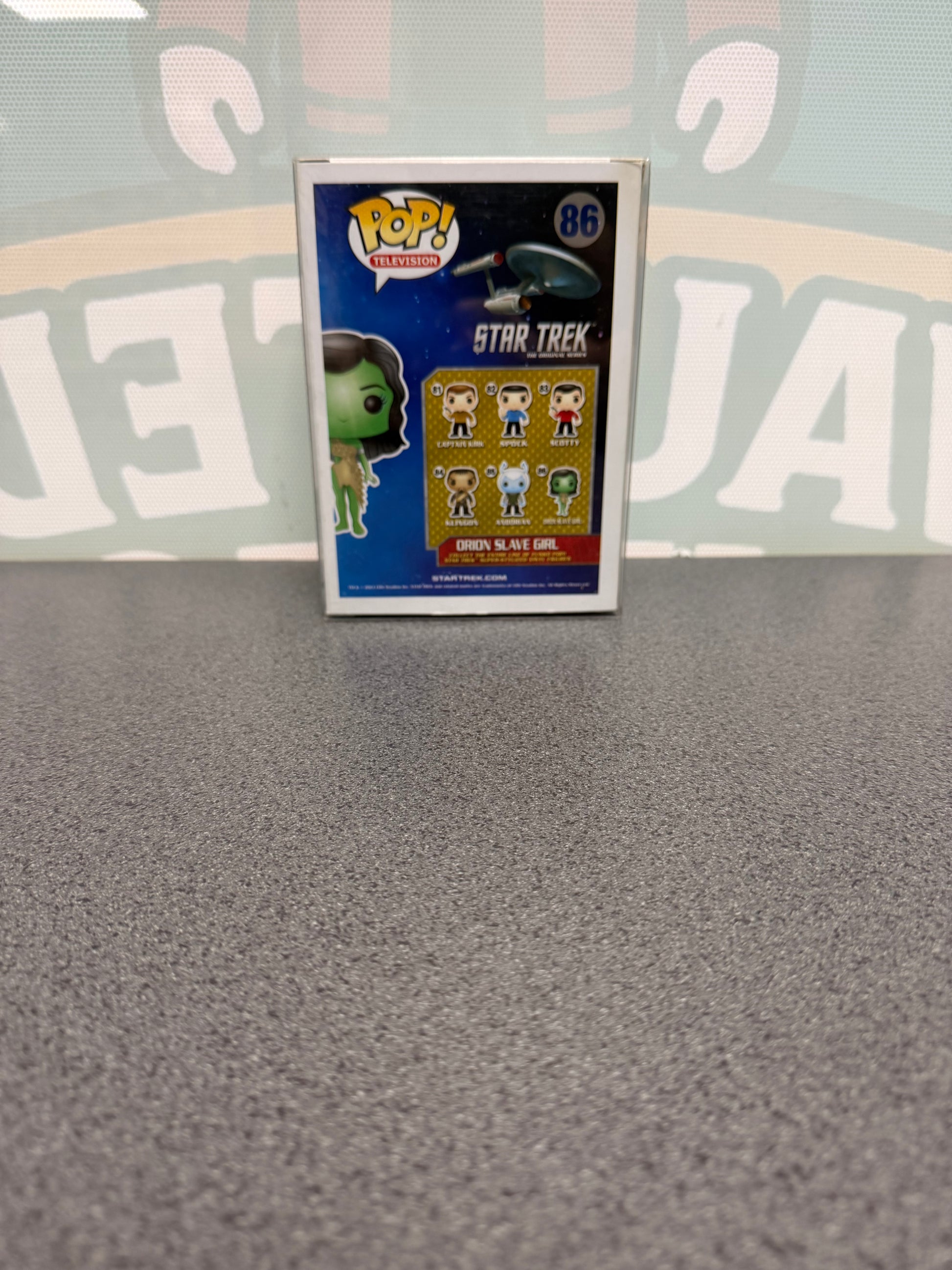 Orion Slave Girl Funko Pop! #86 – back of box