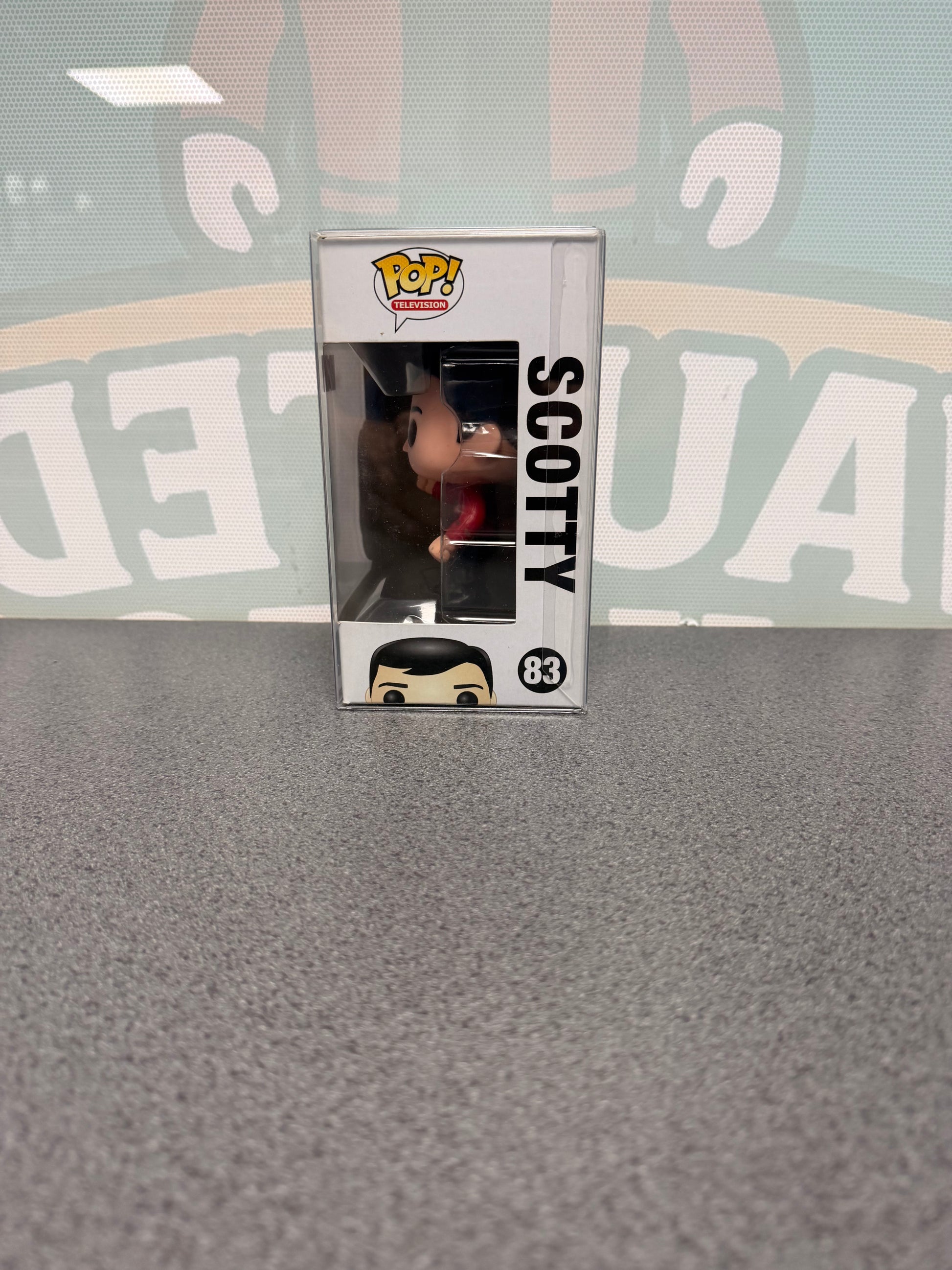Scotty Funko Pop! #83 – window side of box