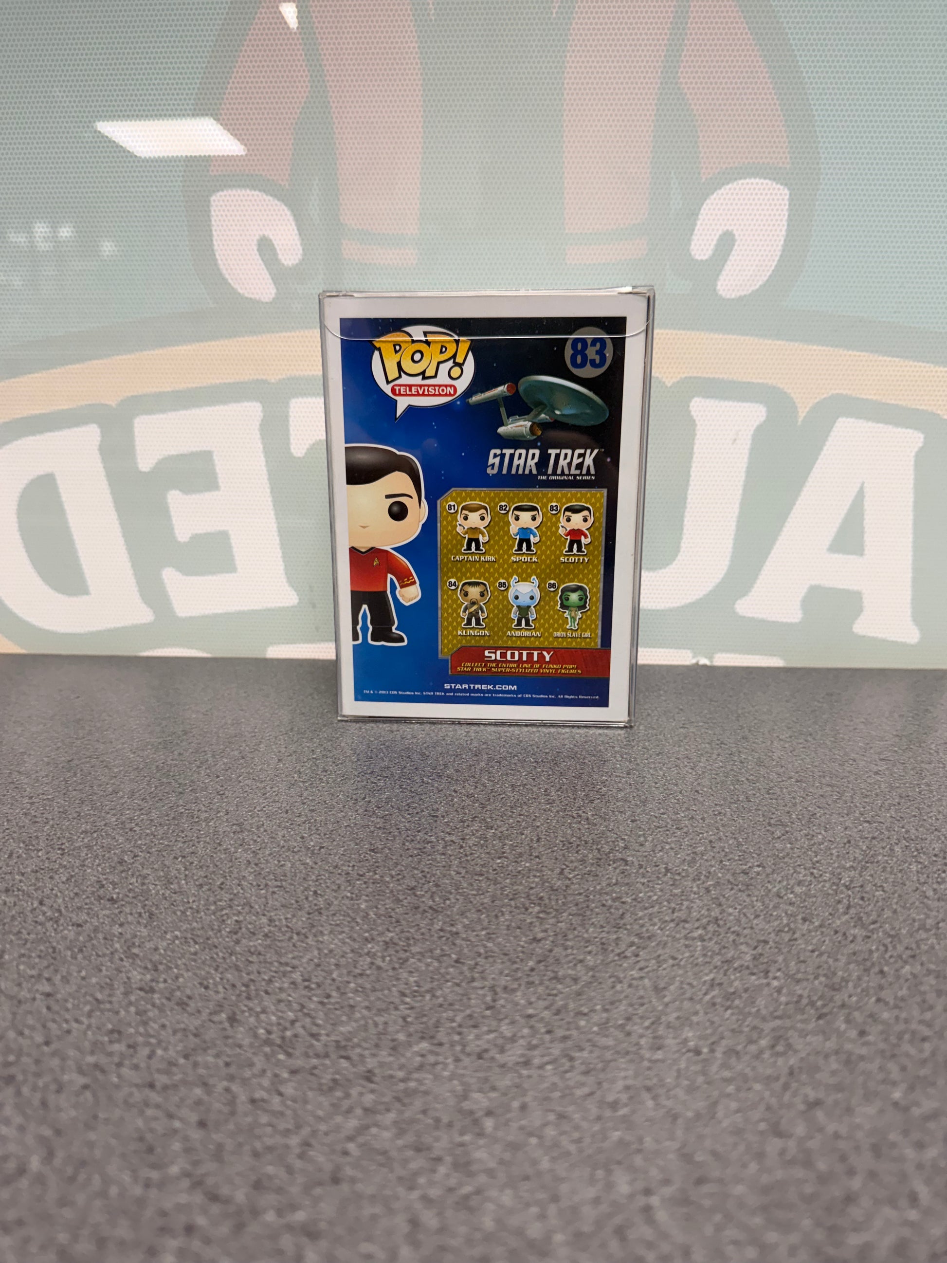 Scotty Funko Pop! #83 – back of box