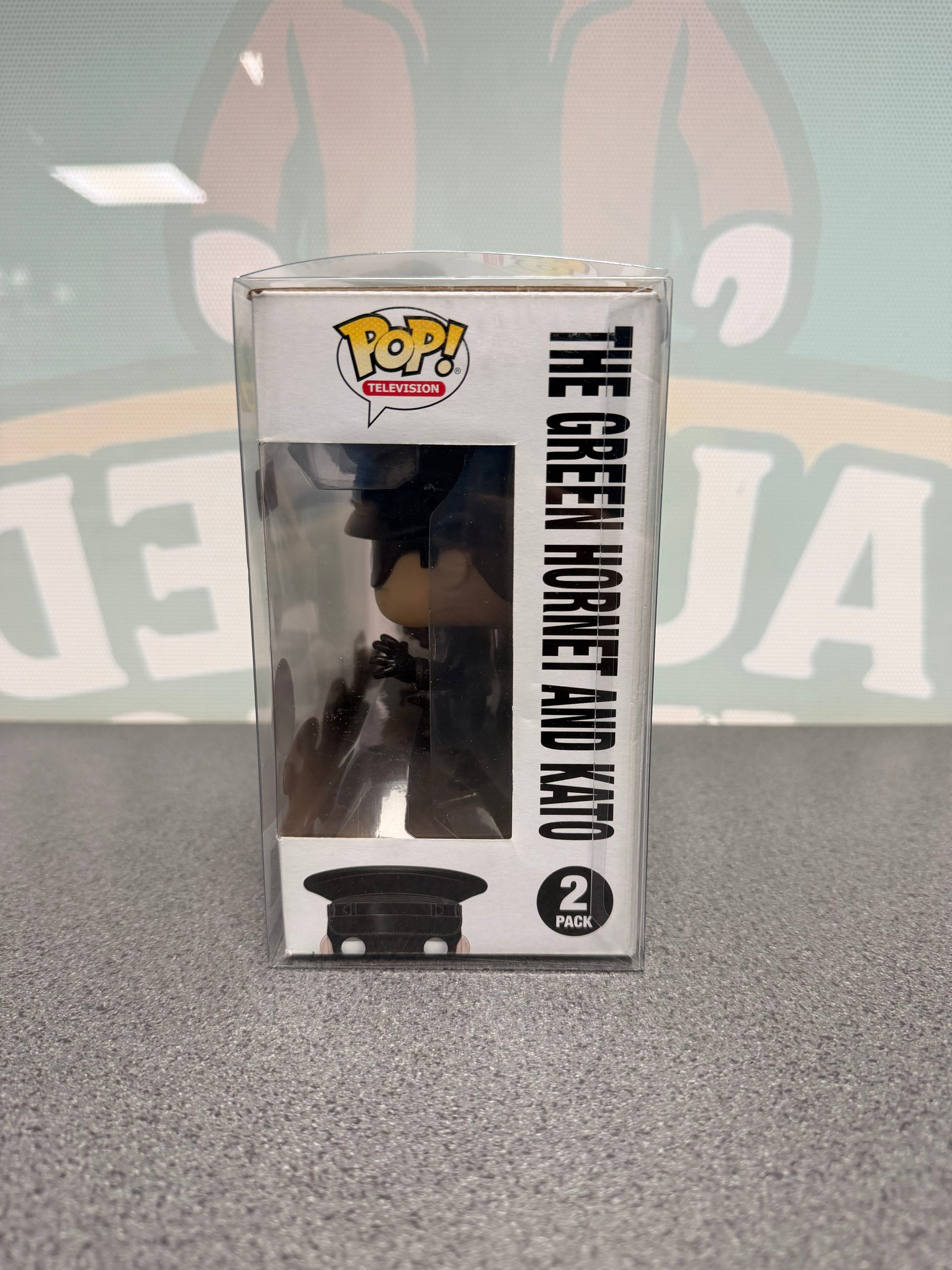 The Green Hornet & Kato Funko Pop! – 2-Pack – Toy Tokyo 2018 – window side of box