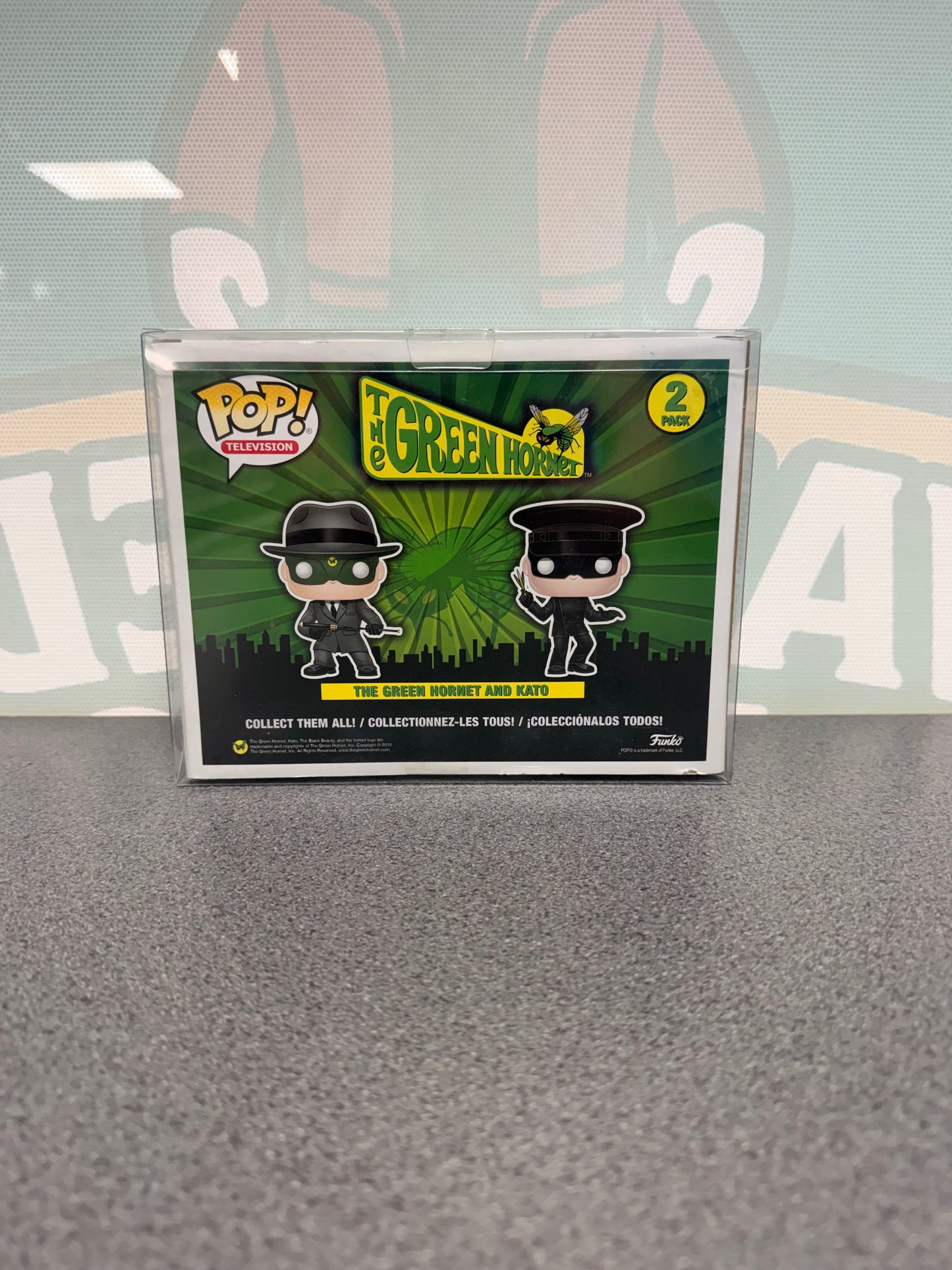 The Green Hornet & Kato Funko Pop! – 2-Pack – Toy Tokyo 2018 – back of box